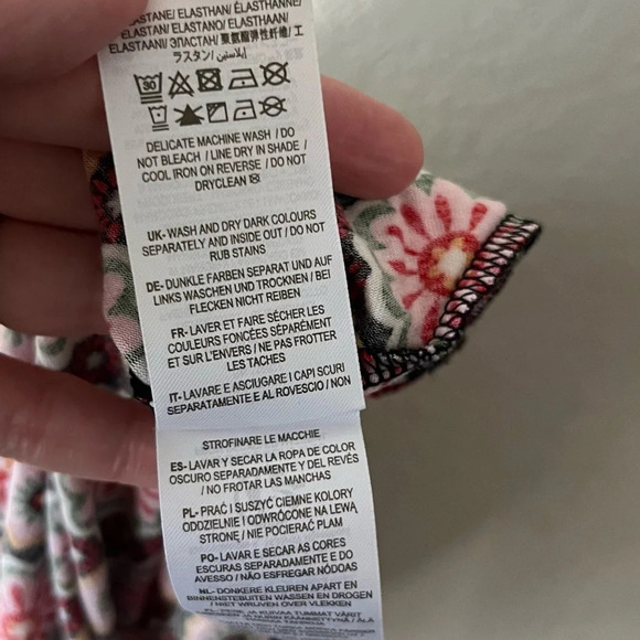 Boden Dress Women's 8 Fixed Wrap Opulent Daisy Jersey Knit Hippie Boho Career - Picture 9 of 9